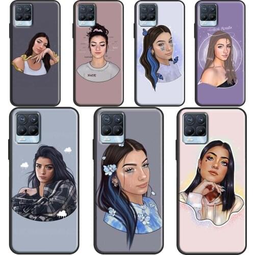 Charli Damelio Art For OPPO Realme 8 Pro Q3 6 7 Pro GT Neo C3 C21 Case For OnePlus 9 8 Pro Nord 8T 9R Cover