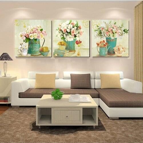 Home Decor Canvas Prints Vintage Flower Wall Art Canvas Painting Wall Pictures for Living Room Wall Decor Painting No Frame HY61