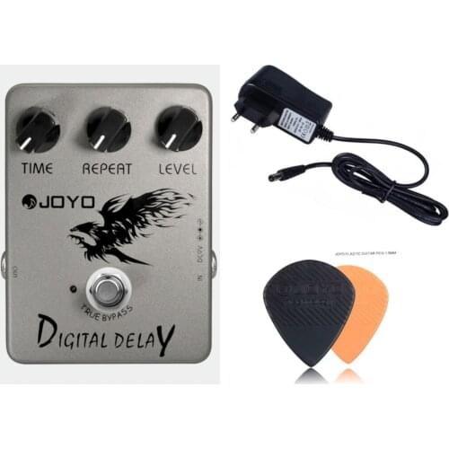 JOYO JF-08 Digital Delay Guitar Effects Pedal Delay Effects pedal stompbox 600ms delay time warm and glossy True Bypass