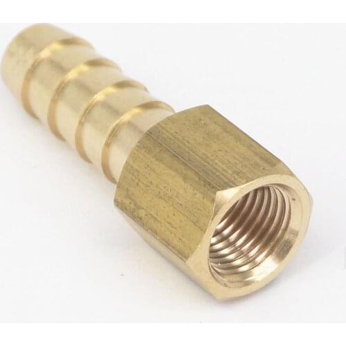 1/8" NPT Female x 5/16" Hose Barb Tail Brass Fuel Fitting Connector Adapter