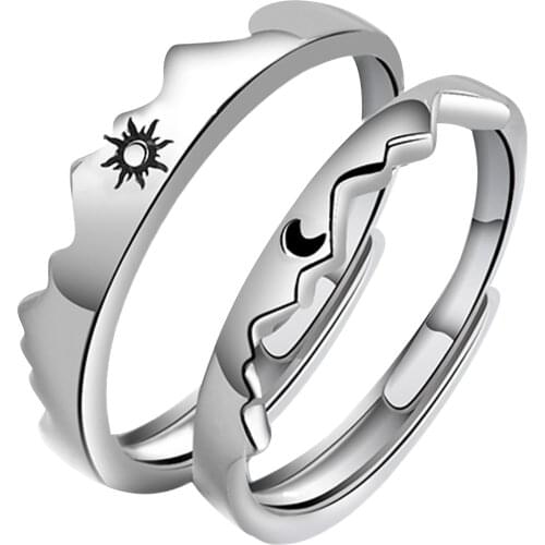 Paired Rings For Couples Sun Moon Couples Hand Ring Fashion Souvenir For Men And Women Кольца 2020 Тренд Accessories Anillos