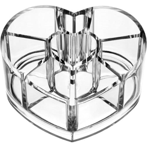 8 Grid Transparent Lipstick Storage Box PS Makeup Organizer Cosmetic Storage Rack Desktop Finishing Bathroom Storage