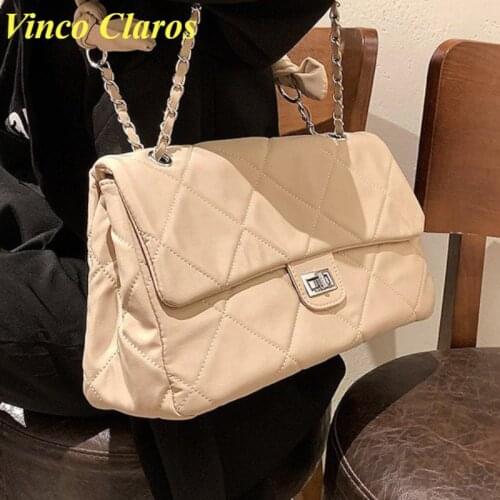 Luxury Brand Handbags Diamond Lattice Shoulder Bag Women Crossbody Bags 2021 Large Capacity Chain Designer Girls Purses Bolsa