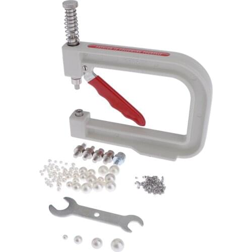 Bead Hand Press Machine, Manual Round Bead Fixing Machine For 4-12mm