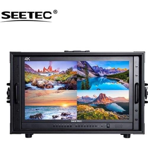 Seetec 24" 4K broadcast 3840x2160 monitor with image flip,Quad Slip Display,,Screen Marker