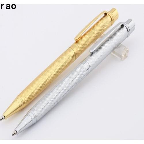 Luxury quality 723 Platinum Golden school Business office Medium nib Ballpoint Pen New Stationery Office Supplies