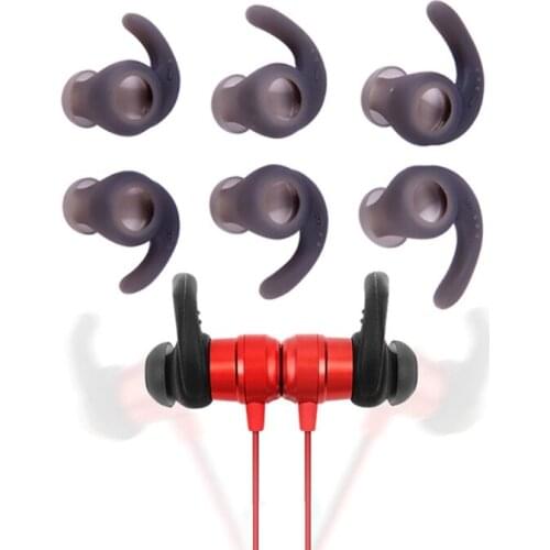 3 Pairs Silicone Ear Tips Earbud Earhook In-Ear Sports Bluetooth-compatible Earphone Replacement for Meizu EP51