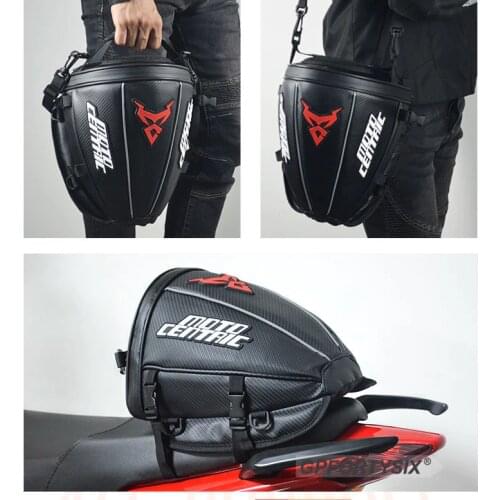 Motorcycle Back Seat Bag Durable Motorbike Sport Waterproof Backpack Carry Rear Tail Bag Storage for Motorbike Tool Shoulder bag