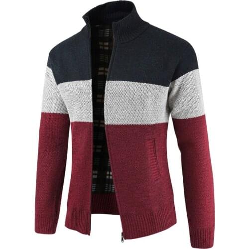 Bold Stripe Stand Collar Sweater