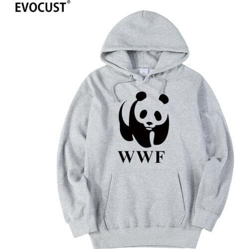 WWF Panda Wildlife Conservation men Hoodies Sweatshirts women unisex Combed Cotton