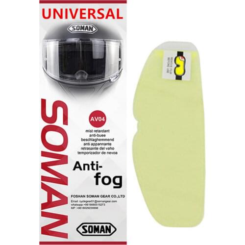 Universal Motorcycle Helmet Anti Fog Films Clear Helmet Visors Film for AGV SHOEI HJC ARAI MT Casco Moto Accessories