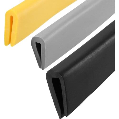 Uxcell 1pc Edge Trim U Seal PVC Plastic U Channel Edge Protector Fits 0.1-1mm 1-2mm 2.5-3.5mm Edge 6 Meter / 20 Feet Length