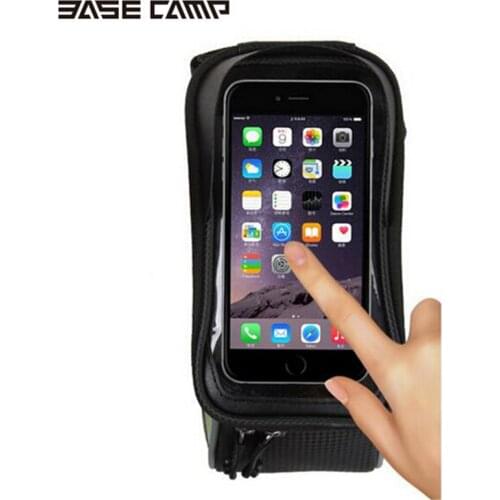 BASECAMP Bike Bag Rainproof Bag For Bicycle Front Tube Cycling Bag Phone Case Frame Bicycle Bag MTB Pannier Bicycle Accessories