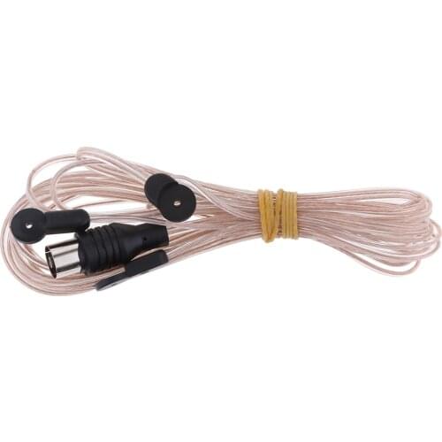 Indoor FM Dipole Antenna Copper Aerial-HD Radio Female Jack Pal Connector 75 Ohm for Stereo
