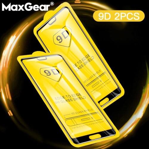 2PCS 9D Full Cover Tempered Glass For Huawei P30 P10 P20 Lite Pro Protective Film P Smart Plus Z 2018 2019 Screen Protector Film