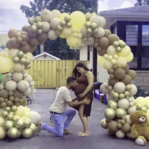 170Pcs Baby Shower Party Decoration Balloon Garland Double Layer Globos Kid Birthday Wedding Balloons Arch Home Decor Supplies