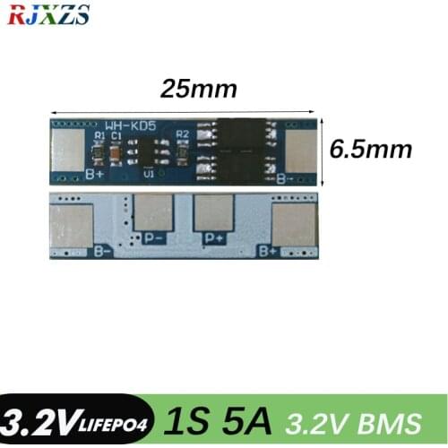 1S 5A LiFePO4 BMS 18650 PCM Battery Protection Board BMS for Battery Cell Pack