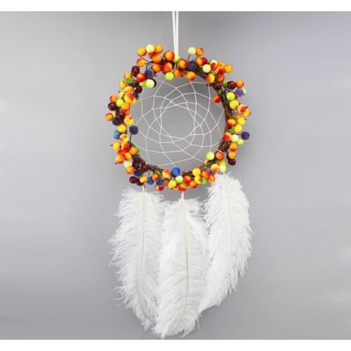 5.9X13.7 inches cute Dream Catcher with feather Handmade Dreamcatcher Wall Hanging Decoration Home Garden Living Room Ornament
