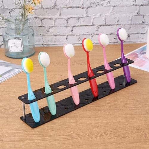 Acrylic Toothbrush Makeup Brush Holder Plastic Cosmetic Tool Drying Display Stand Shelf Cosmetic Clean Dryer Tools Shelf Storage