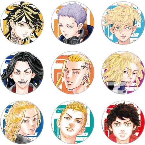 Anime Tokyo Revengers Brooch Cartton Metal Badge Pin Cosplay Accessories Buttons Collection Gift Props Decor Model Plate
