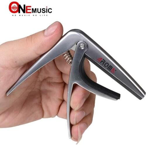 Aroma AC-02 Silver Metal Classic Guitar Capo Silicone Cushion Dimension