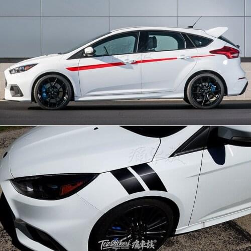 Car Sticker For Ford Focus 2012-2019 Body Exterior Modified Color Sticker Door And Left And Right