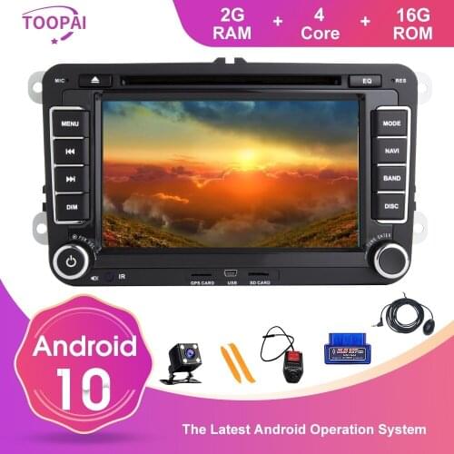 Toopai For VW/Volkswagen/Golf/Polo/Tiguan/Passat/b7/b6/SEAT/leon/Skoda/Octavia Android 10 GPS Navigation Multimedia Player Radio