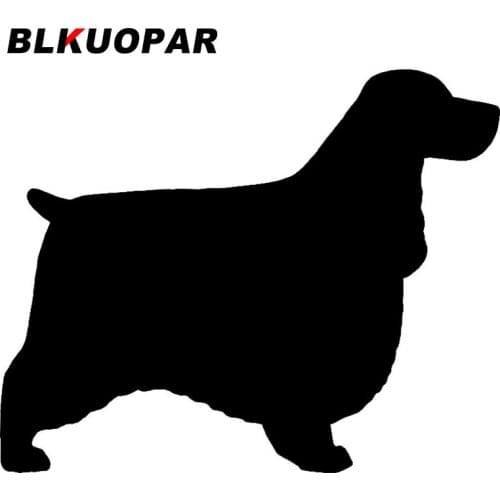 BLKUOPAR for English Cocker Spaniel Silhouette Car Stickers Die Cut Window Vinyl Scratch-Proof Decals Car Accessories Decoration
