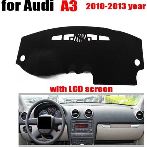 Polyester Auto Dashboard cover For Audi A3 2010-2013 with LCD screen Car dashboard protection pad Console pad