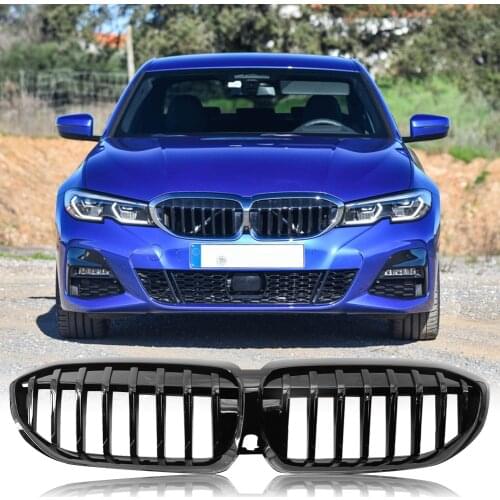 Shadowline Glossy Black Kidney Grill Outdoor Personal Car Parts Decoration for BMW G20 3 Series 330i M340i 51138072086