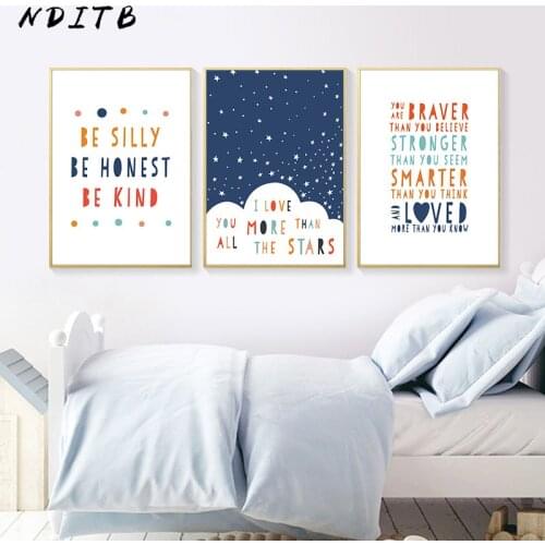 Child Poster Minimalist Print Simple Wall Art Picture Nursery Quotes Canvas Painting Nordic Kid Baby Bedroom Decoration