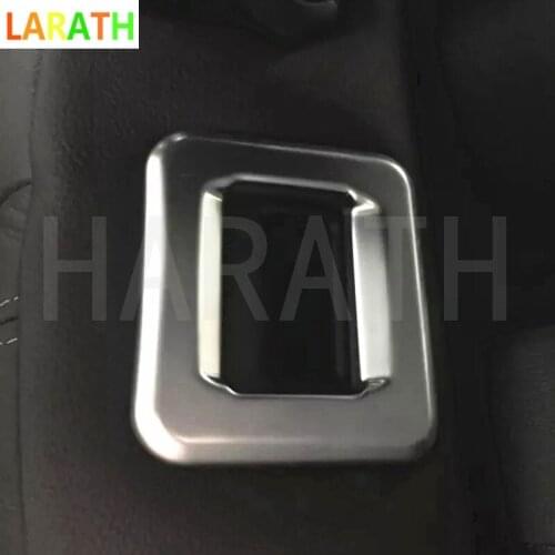 For PEUGEOT 308 2014 2015 2016 ABS Chrome Rear Seat Adjustment Swtich Button Knob Trim Car Auto Sedan Cover Styling 2Pcs