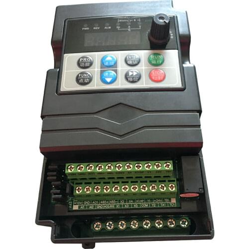 MDAOUD 0.75KW/1.5KW/2.2KW Mini VFD Variable Frequency Inverter for Motor Speed Control Converter 1 phase input 3 phase output