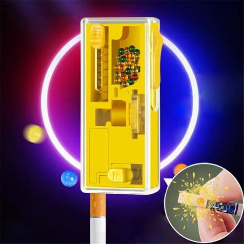 Cigarette Beads Box Automatic Pop Up Beads Upgraded Cigarette Filter Tip Capsule Box Ice Explosion Bead Pusher DIY Smoking Tool