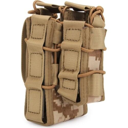 Molle System Magazine Pouch 5.56 9mm Storage Double Bags 1000D Nylon Airsoft Tactical Mag Pouch