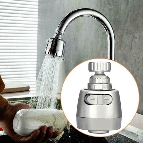 Kitchen Basin 360 Degree Rotatable Faucet Bubbler Water Nozzle Sprayer 2-Gear Adjustable Universal Sink Aerator Head
