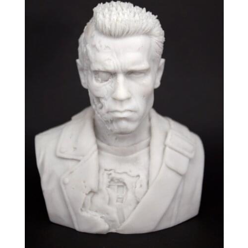 New Unassembled 1/10 Scale terminator Arnold Schwarzenegger high 12cm width 10cm Figure Resin Kit DIY Toys Unpainted kits