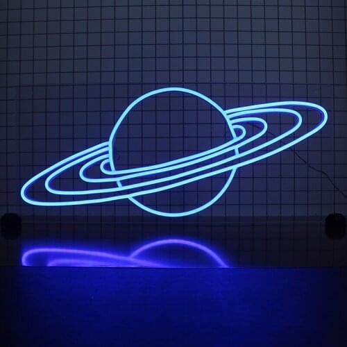 Custom Led Neon Light Signs Cosmic Planets Flex Store Club Game Room Wall Party Shop Bar Visual Art Bar Room Sign Decor Neon Top