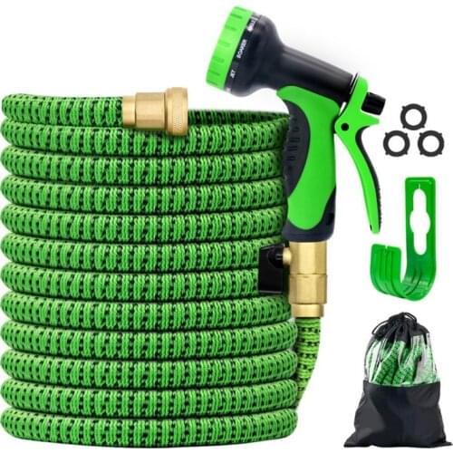 Expandable Water Hose 25 49 FT Telescopic Flexible Environmetal Friendly Home High Pressure Garden Hose with Hook 896B