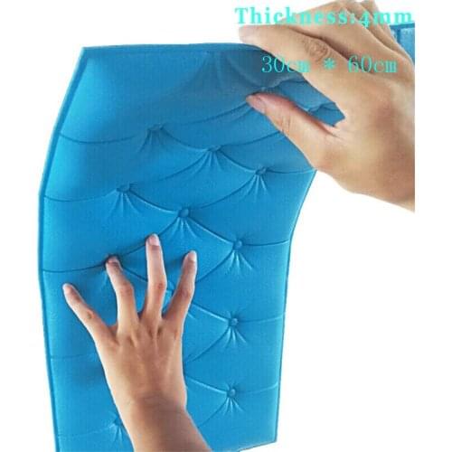 Self-Adhesive 3D Three-Dimensional Wall Stickers Thicken Tatami Anti-Collision Wall Mat ChildrenS Bedroom Bed Soft Cushion 4mm