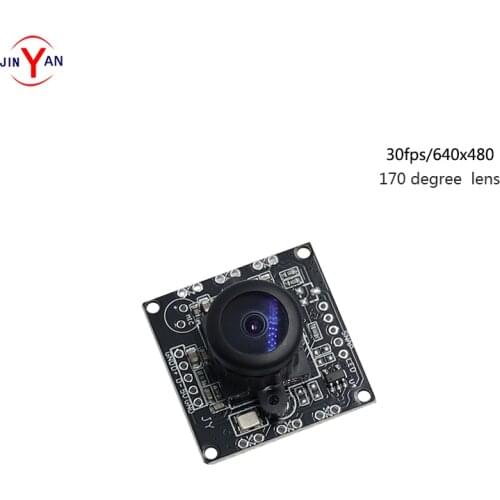 170 degree wide-angle lens USB2.0 HD camera module OV7725 0.3MP camera 640*480 support LINUX Android