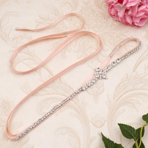Bridal Wedding Rhinestone Belt Handmade Beading Belts And Sashes For Bride Wedding Dress Prom Part Celebrations Decoration