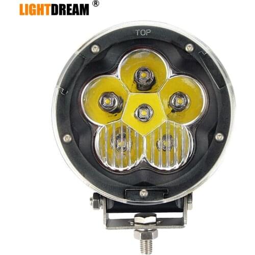 5" Inch Round 60W Led Work Lights 12V 24V Car Led Driving off Road Lights For SUV ATV 4WD Boat Vehicles x1pc