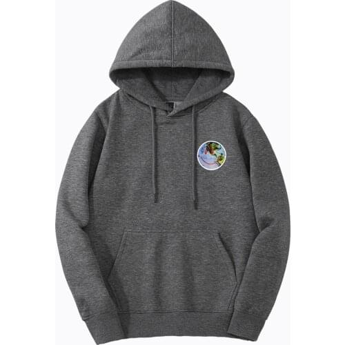 Hoodies For Men Funny Environmental Protection Earth Smile Streetwear 2019 New Arrival Casual Hoody Winter Autumn Warmer