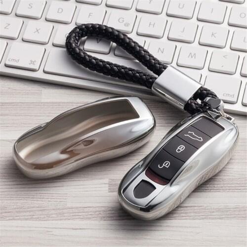 Car Styling TPU Car Key Cover Case For Porsche Cayenne Macan Design 997 Panamera Cayman Key Shell Car Accessories
