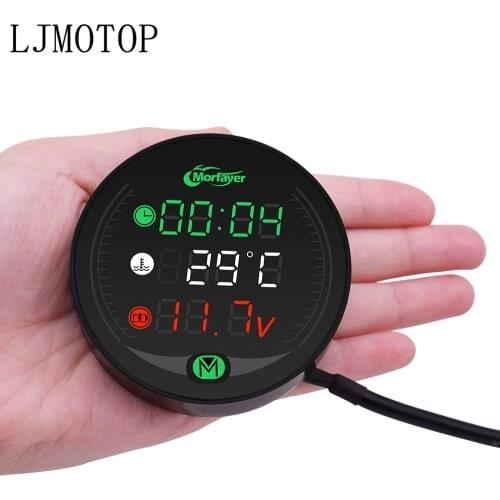 For Gas Gas EC2T FSE FSR EC300 EC250 EC 250 300 EC250 EC300 Motorcycle Voltmeter Clock Water Temperature Digital Display Meter