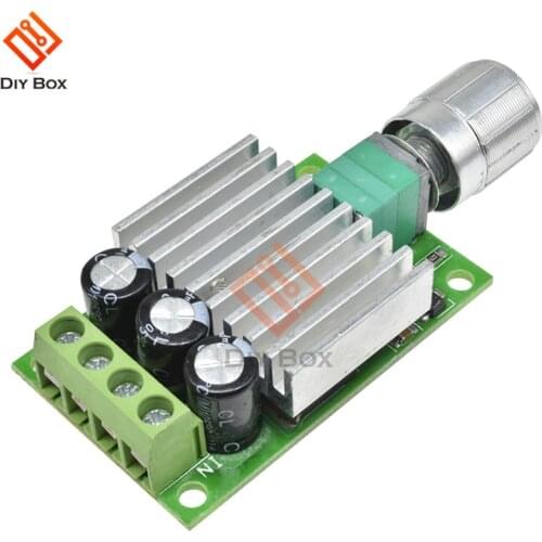 10A 12V-30V PWM DC Motor Speed Controller Adjustable Speed Regulator Governer 12V 24V Fan RC Motor Speed Control Heat Sink