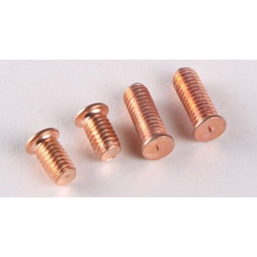 20PCS Copper Plated Screw Welding Screws Spot-Welding Plant Screw Studs M4 * 8 GB902
