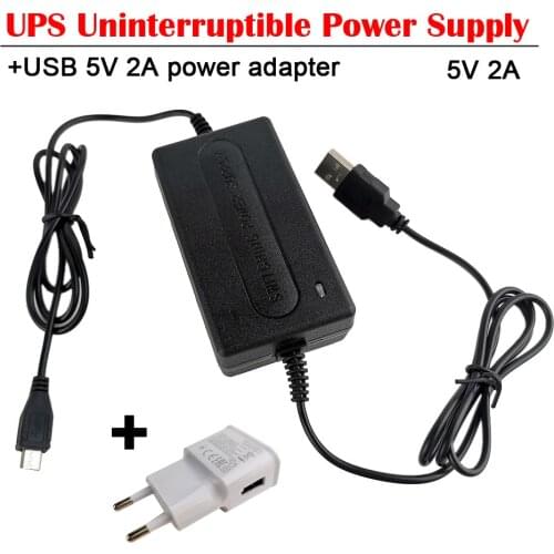 6500mAh Uninterruptible Power Supply 5V 2A Multipurpose Mini UPS Battery Backup Security Standby Power Supply For Wifi IP Camera