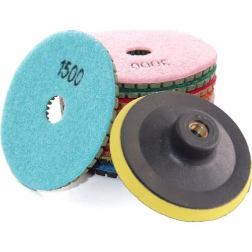 4" 100mm Abrasive Disc Flexible Grinding Disc For Stone wet Diamond Granite Polishing Tool